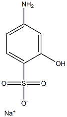 4-Amino-2-hydroxybenzenesulfonic acid sodium salt Structure