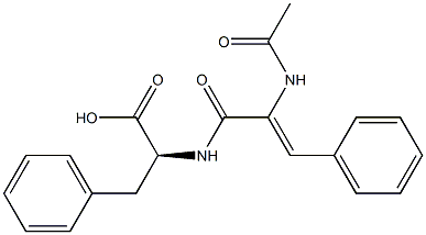 (2S)-2-[(Z)-2-Acetylamino-3-phenylpropenoylamino]-3-phenylpropionic acid Structure
