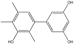 2',4',5'-Trimethyl-1,1'-biphenyl-3,3',5-triol Structure