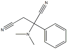 2-(Phenyl)-2-(dimethylamino)butanedinitrile Structure