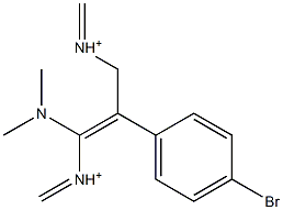 3-Dimethylamino-2-(4-bromophenyl)-2-propene-1-(dimethyliminium) 구조식 이미지