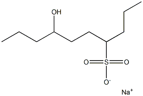 7-Hydroxydecane-4-sulfonic acid sodium salt 구조식 이미지