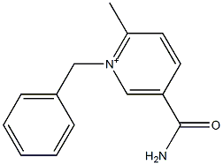 1-Benzyl-5-carbamoyl-2-methylpyridinium Structure