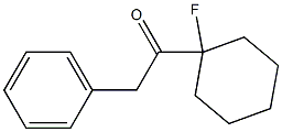 Benzyl 1-fluorocyclohexyl ketone 구조식 이미지