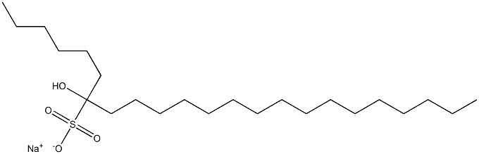 7-Hydroxytricosane-7-sulfonic acid sodium salt 구조식 이미지