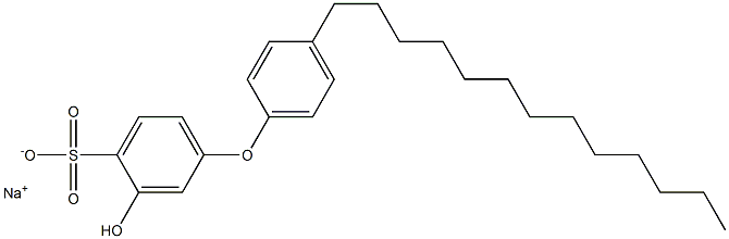 3-Hydroxy-4'-tridecyl[oxybisbenzene]-4-sulfonic acid sodium salt 구조식 이미지