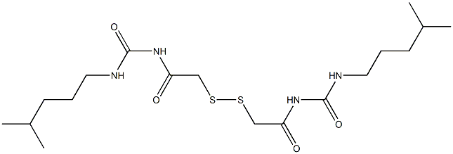 1,1'-(Dithiobismethylenebiscarbonyl)bis[3-isohexylurea] Structure
