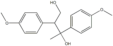 2,3-Bis(4-methoxyphenyl)butane-2,4-diol Structure