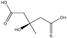 (S)-3-Hydroxy-3-methyl-4-thiocarboxybutanoic acid 구조식 이미지