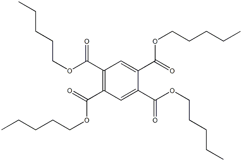 1,2,4,5-Benzenetetracarboxylic acid tetrapentyl ester 구조식 이미지