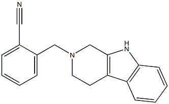 2-[[2,3,4,9-Tetrahydro-1H-pyrido[3,4-b]indol]-2-ylmethyl]benzonitrile Structure