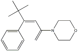 2-Morpholino-5,5-dimethyl-4-phenyl-1,3-hexadiene 구조식 이미지