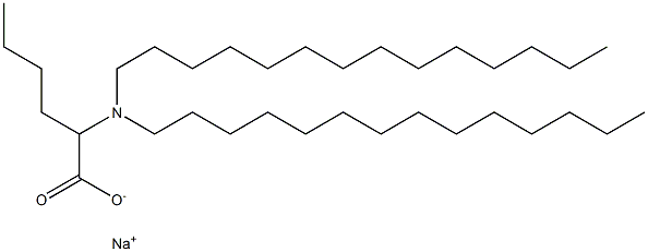 2-(Ditetradecylamino)hexanoic acid sodium salt Structure