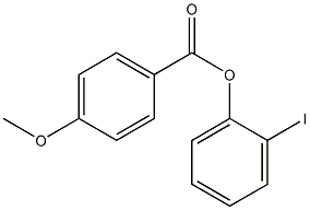 4-Methoxybenzoic acid 2-iodophenyl ester 구조식 이미지