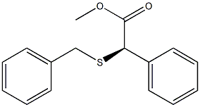 [R,(-)]-(Benzylthio)phenylacetic acid methyl ester 구조식 이미지