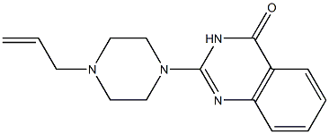 2-[4-(2-Propenyl)-1-piperazinyl]quinazolin-4(3H)-one 구조식 이미지