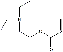 N,N-Diethyl-N-methyl-2-[(1-oxo-2-propenyl)oxy]-1-propanaminium Structure