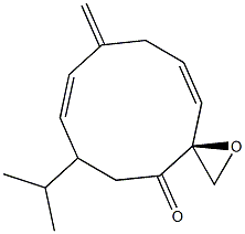 (3S)-6-(1-Methylethyl)-9-methylene-1-oxaspiro[2.9]dodeca-7,11-dien-4-one Structure