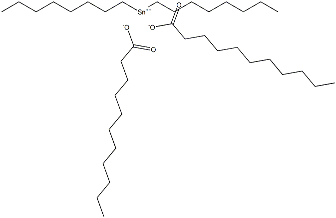 Diundecanoic acid dioctyltin(IV) salt Structure