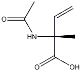 (R)-2-Acetamido-2-methyl-3-butenoic acid 구조식 이미지