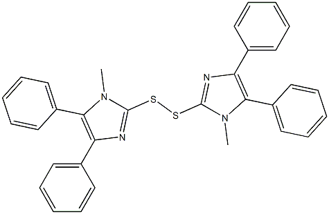 Bis(4,5-diphenyl-1-methyl-1H-imidazol-2-yl) persulfide Structure