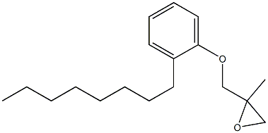 2-Octylphenyl 2-methylglycidyl ether 구조식 이미지