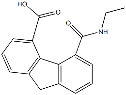 5-[(Ethylamino)carbonyl]-9H-fluorene-4-carboxylic acid Structure