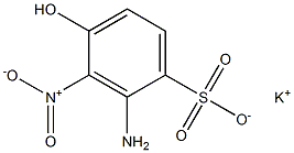 2-Amino-4-hydroxy-3-nitrobenzenesulfonic acid potassium salt Structure