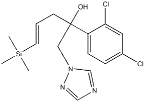 1-(2,4-Dichlorophenyl)-1-[(E)-3-(trimethylsilyl)-2-propenyl]-2-(1H-1,2,4-triazol-1-yl)ethanol 구조식 이미지