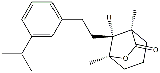 (1R,5S,8S)-8-(3-Isopropylphenethyl)-1,5-dimethyl-6-oxabicyclo[3.2.1]octane-7-one 구조식 이미지