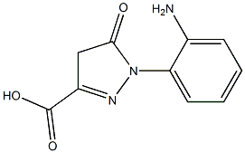 1-(2-Aminophenyl)-5-oxo-2-pyrazoline-3-carboxylic acid Structure