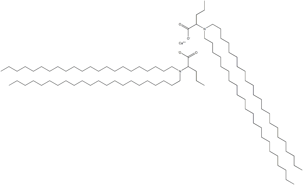 Bis[2-(didocosylamino)valeric acid]calcium salt Structure