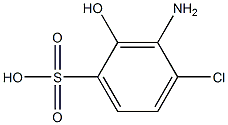 3-Amino-4-chloro-2-hydroxybenzenesulfonic acid 구조식 이미지