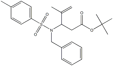 3-(Benzyltosylamino)-4-methyl-4-pentenoic acid tert-butyl ester 구조식 이미지