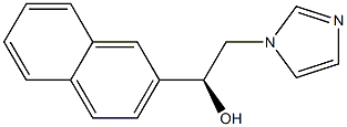 (S)-2-(1H-Imidazol-1-yl)-1-(2-naphtyl)ethanol 구조식 이미지