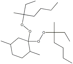 2,5-Dimethyl-1,1-bis(1-ethyl-1-methylpentylperoxy)cyclohexane Structure