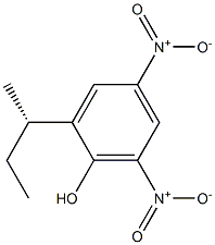 (+)-2-[(S)-sec-Butyl]-4,6-dinitrophenol Structure