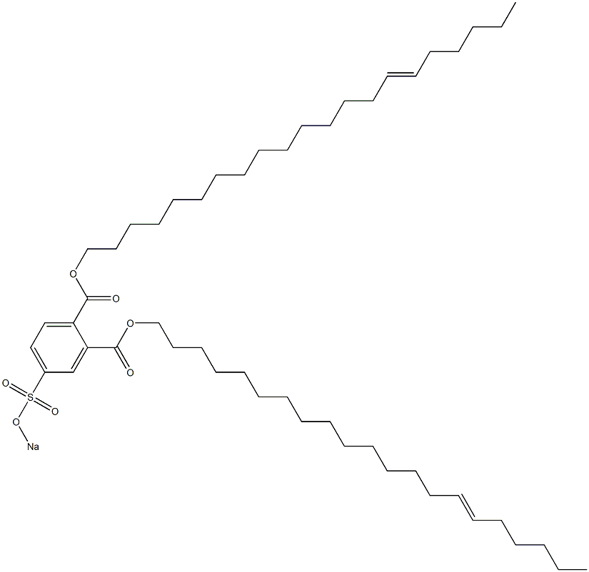 4-(Sodiosulfo)phthalic acid di(15-henicosenyl) ester Structure