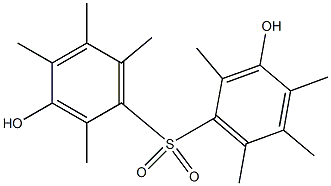 3,3'-Dihydroxy-2,2',4,4',5,5',6,6'-octamethyl[sulfonylbisbenzene] 구조식 이미지