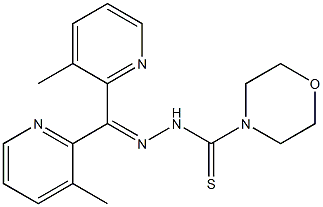 Methyl(2-pyridinyl) ketone morpholinothiocarbonyl hydrazone 구조식 이미지