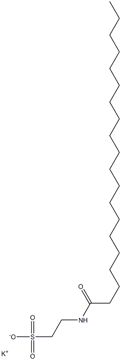 N-(1-Oxoicosyl)taurine potassium salt Structure