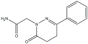 3-Phenyl-5,6-dihydro-6-oxopyridazine-1(4H)-acetamide 구조식 이미지