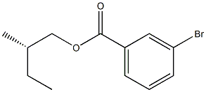 (+)-m-Bromobenzoic acid (S)-2-methylbutyl ester 구조식 이미지