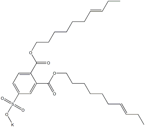 4-(Potassiosulfo)phthalic acid di(7-decenyl) ester Structure