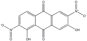 1,7-Dihydroxy-2,6-dinitroanthraquinone Structure