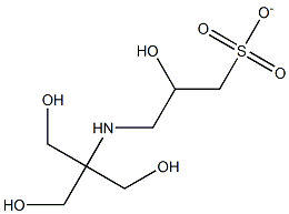 3-[[1,1-Bis(hydroxymethyl)-2-hydroxyethyl]amino]-2-hydroxy-1-propanesulfonate Structure