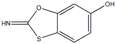 6-Hydroxy-2-imino-1,3-benzoxathiole Structure