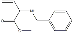 2-(Benzylamino)-3-butenoic acid methyl ester 구조식 이미지