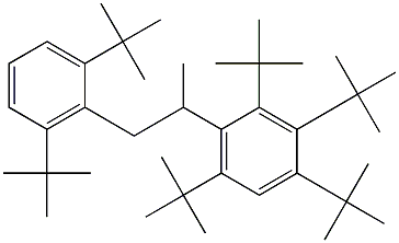 2-(2,3,4,6-Tetra-tert-butylphenyl)-1-(2,6-di-tert-butylphenyl)propane 구조식 이미지