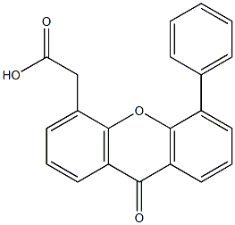 5-Phenyl-9-oxo-9H-xanthene-4-acetic acid 구조식 이미지